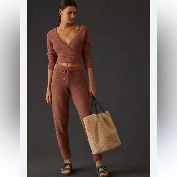 Daily Practice Pants - Daily Practice Anthropologie Cozy Knitted Loungewear Pull On Pants Rich Brown M